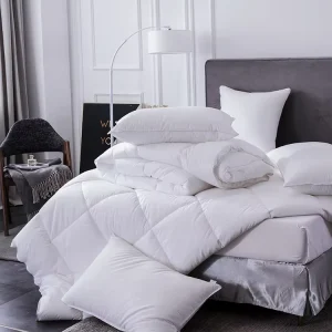 Comfortable White Down Feather Duvets Insert