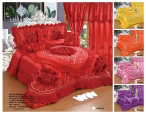 Comforter Set Bedding Bride Wedding Bed Sets With Matching Curtains 10 Pieces Wedding Bedding Set King Size