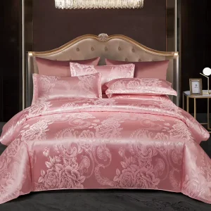 Comforter Set Queen All Season Bedding Sheets Jacquard Pillowcase Duvet Cover Set Jacquard Bedding Set