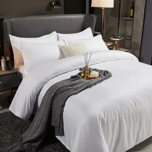 Comforters Bedding Set 100% Cotton Single Bedsheets White Hotel Bed Linen