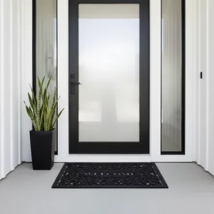 Commercial Anti-Dust Funny Welcome Door Mat Outdoor Rubber Backed Carpet Cushioned Polypropylene Tear-Resistant Front Door Rug