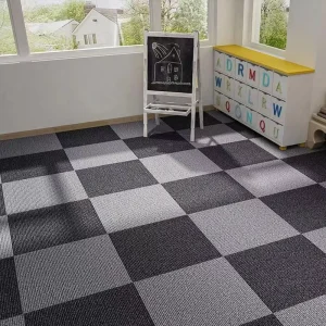 Commercial Anti Slip Carpet Floor Tiles Self Adhesive Easy Peel and Stick Squares Durable for Hotels and Living Rooms