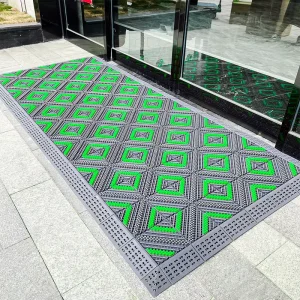 Commercial Anti-Slip Stair Mats Interlocking Tile Flooring Door Mats Novelty Plush Square for Adults Luxury Modern Washable