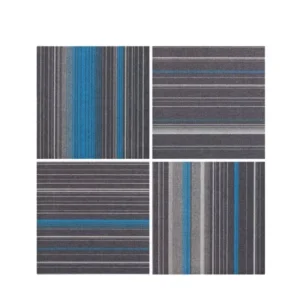 Commercial Bitumen PP Interlocking Floor Squares Carpet Removable Thick Carpet Tiles Hotel Office Carpet Tiles 50×50