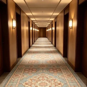 Commercial Bulk Trader Polyester Corridor Broadloom Carpet Wear Resistant Custom Pictures Free Swatch Factory Direct Low Price