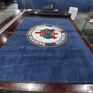 Commercial Carpet Black Logo Mat Custom Printed Rubber Floor Entrance Door Mat for Store