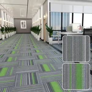 Commercial Carpet Tiles 50×50 & 60×60 Nylon Office Flooring Tiles in Grey & Geometric Designs
