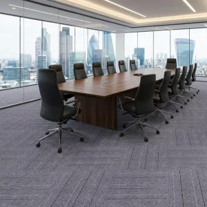 Commercial Carpet Tiles PP Cut Pile Cushioned Non Slip Bitumen Backing Flooring Carpet