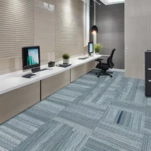 Commercial Carpet Tiles Self-Adhesive Belgium Tufted Modern Cut Pile Polypropylene Non-Slip Cushioned for Home Office Prayer Use