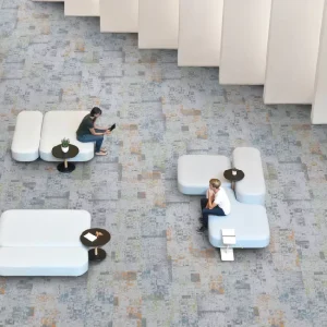 Commercial Design Washable Modular Carpet Tiles Non Slip Blended Yarn Office Floor Carpet for Office Carpets