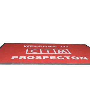 Commercial Entrance Door Mat with Custom Branding for Retail Store Hotel Lobby Logo Mat