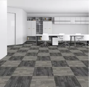 Commercial Floor Mat Easy to Peel and Stick Carpet Floor Tile No woven Backing pp Carpet Tiles