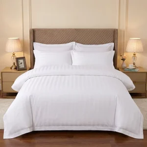 Commercial Grade 100% Cotton Woven Modern Hotel Bed Sheet Set Durable 400TC Eco Friendly Flat Fitted Sheets Deep Pocket Bulk
