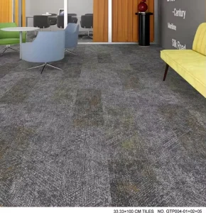 Commercial Heavy Duty Carpet Tile 66×66 PVC Back Polypropylene Anti Static Eco Friendly Home Office Modular Tile