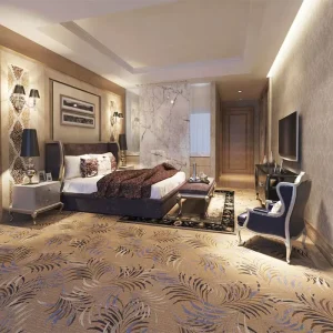 Commercial Hotel Bedroom Top Grade Axminster Carpet Wall to Wall Wool Carpet