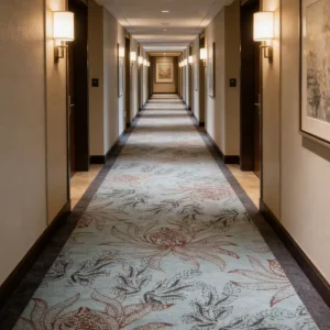 Commercial Hotel Carpet Broadloom Nylon Eco Friendly Anti Bacteria Stain Resistant Heavy Traffic Custom Logo HDWJ Modern Hotel