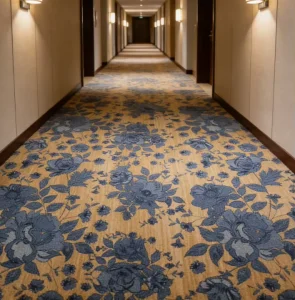 Commercial Hotel Carpet Casino Hall Luxury Modern Wilton Woven Polyester Nylon Broadloom Heavy Traffic Fireproof Class B1