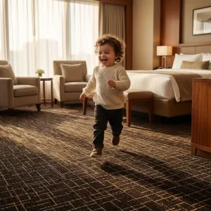 Commercial Hotel Carpet for Hotel Room and Banquet Hall Broadloom Nylon Stain Resistant Sound Absorbing Custom Design