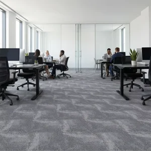 Commercial Hotel Office Carpet Tiles Nylon PVC Stain Resistant PET Friendly Thick Cushioned Square Tiles Carpet