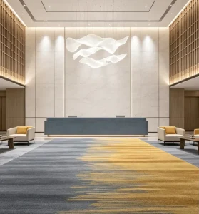 Commercial Hotel Wall to Wall Carpet 4m Felt Back Nylon Heavy Traffic Stain Resistant Guest Room