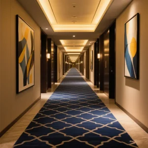 Commercial Machine Made Axminster Wool Carpet Roll Wall to Wall for 5 Star Hotel Guest Rooms