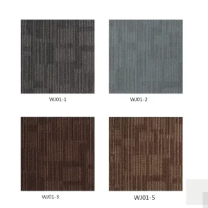 Commercial Modern Office Home Polypropylene Jacquard Square Floor Carpet Tiles 50×50 with Bitumen Backing Loop Pile