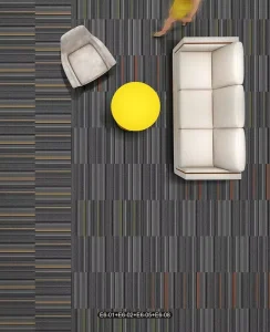 Commercial Modular Carpet Tile 50×50 PVC Back Polypropylene Sound Absorb Anti Static Office Building Carpet