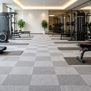 Commercial Modular Carpet Tile 50x50cm Non woven Backing Nylon Stain Resistant Heavy Duty Office Building Floor