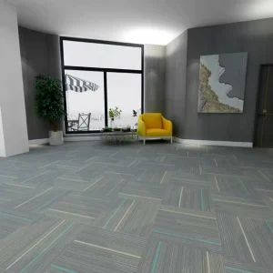 Commercial Modular Floor Carpet Tiles Square Cuttable Carpet Tiles Anti Slip Backing Modular Carpet for Corporate