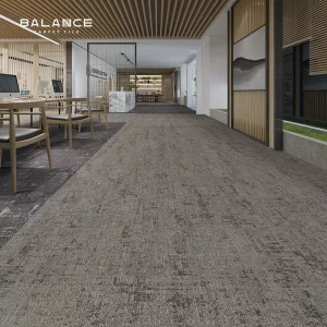 Commercial Offices Carpet Tiles 50×50 Square Gray Art Floor PVC Backing Carpet Tiles Floor Carpet