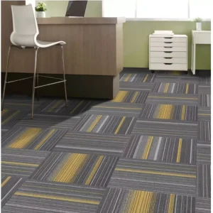 Commercial PP Bitumen Carpet Tiles Flooring Home Office Hotel Loop Pile Carpet Bedroom Living Hallway Carpet Tiles 50x50cm