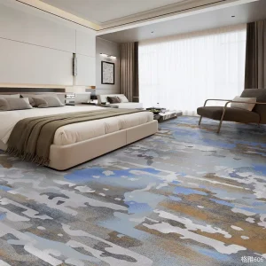 Commercial Polypropylene Machine Made Reversible Wall to Wall Carpet for High Traffic Office Fireproof Flooring Roll