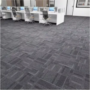 Commercial Polypropylene Non Slip Loop Pile PVC Backing Thin Square Carpet Tiles 50x50cm for Hotel & Office Use