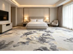 Commercial Renovation Contractor Polyester Wall to Wall Carpet Wear proof Custom Drawing Free Swatch Long Term Hotel Trade