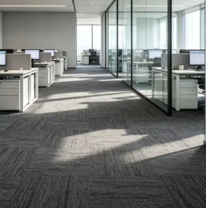 Commercial Square Carpet Tile 60×60 Backing Nylon Stain Resistant Sound Absorbing Office Conference Room