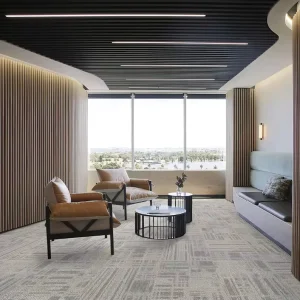 Commercial Synthetic Carpet Squares Tiles Water Resistant Sound Absorption Thick (0.6-1 In.) Eco-Friendly for Hotels Offices