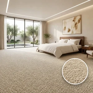 Commercial Use Puzzle Pattern Plush Polyester Wall to Wall Carpet Hotel Solid Colors Stain Resistant Non Slip Machine Made