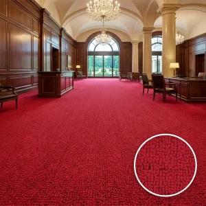 Commercial Wall Wall Hotel Carpet PP Material Plush Jacquard Woven Machine Made Modern Design Non Slip Stain Resistant