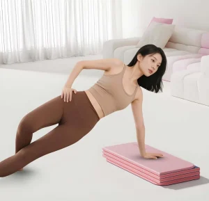 Compact Portable POE Grip Stability Non Slip Training Practice Space Saving Folding Yoga Mat