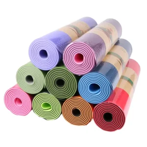 Compact Storage Anti Tear Reinforced Professional Studio Practice Custom Logo High Density Cushioning Performance TPE Yoga Mat