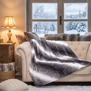 Competitive Price 10 Switches Electric Heating Knitted Blanket Machine Washable Throw for Home Use and Good Sleep
