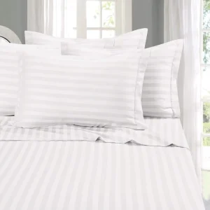 Competitive Price 100 Polyester Stripe Embossed Fabric Microfiber Fabric Roll for Bed Sheet Fabric Supplier