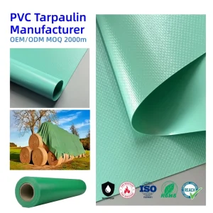 Competitive Price Anti Fungus UV Resistant PVC Tarpaulin Roll 650GSM Heavy Duty PVC Fabric for Soybean & Corn Pile Protection