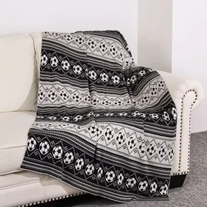 Compliance Requirement Waffle Weave 40*60 Weighted Knitted Throw Towel Blanket for Daily Warm Care Use