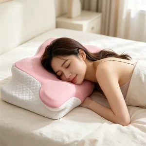 Compressed Butterfly Bed Pillow Vacuum Packed Memory Foam Sleeping Pillow