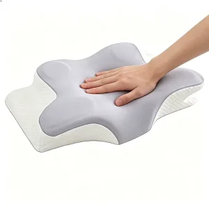 Compressed Butterfly Orthopedic Pillow Travel Camping Memory Foam Bed Neck Support