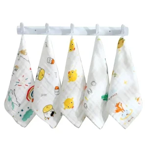 Compressed Cute Cartoon Animal Soft Plush Towel for Toddlers Baby Bath Hanging Towels for Nursery Wipe Hanging Bathing Towels
