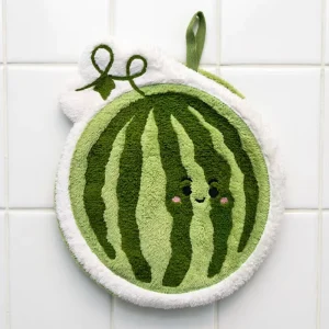 Compressed Round Coral Fleece Kids Hand Towels Eco Quick Drying with Cartoon Embroidery