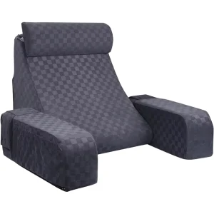 Compressible Flannel Sponge Filled Customizable Multi Use Reading Bed Back Waist Cushion Solid Color Model