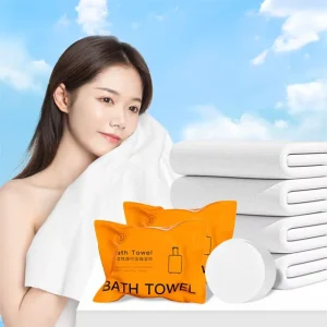 Compression Bath Towel Disposable Washcloth Water Absorption Facecloth 70*140cm Beach Towel Portable Bath Towel